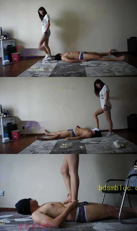 【小妮女主】小默肉丝白袜帆布鞋踢踩