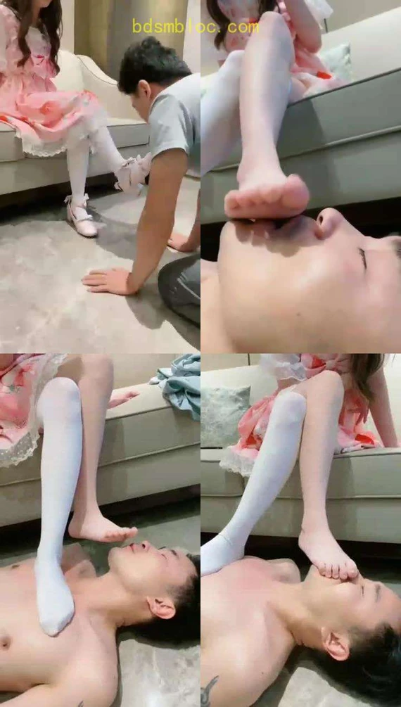 【上海樱桃小S】极致羞辱，樱桃脚下的贱狗