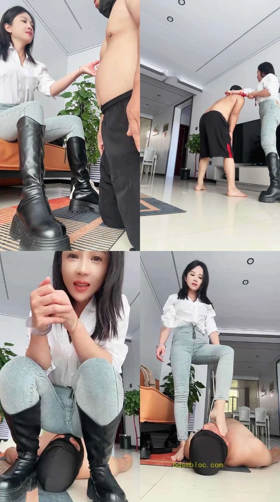 【沐阳大大】掐乳鞋抽耳光/踢裆/骑马转胯/踩踏/白棉袜辱