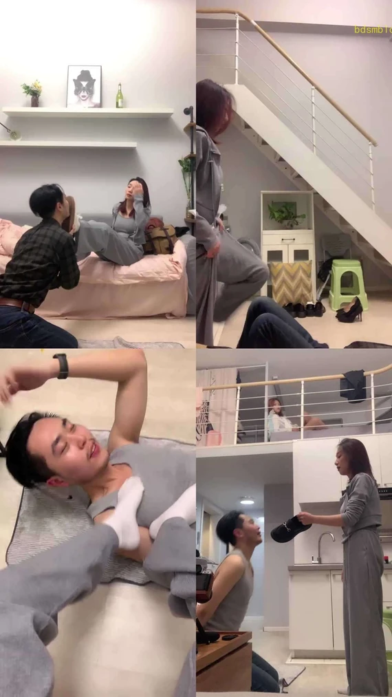 【术术】强制舔脏鞋闻白袜/白袜塞嘴提档/全体重踩踏