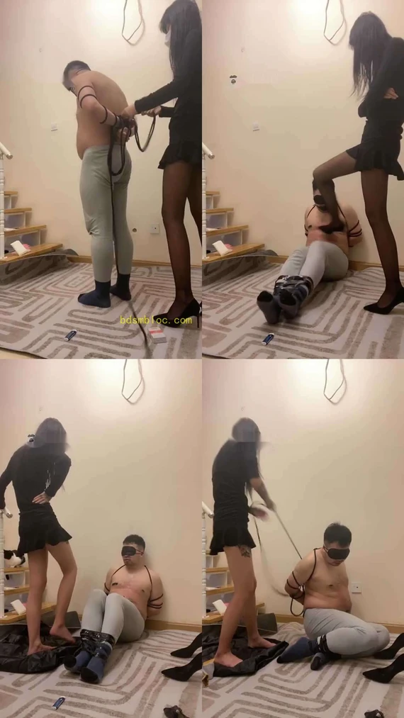 【灵猫】捆绑深喉jio耳光