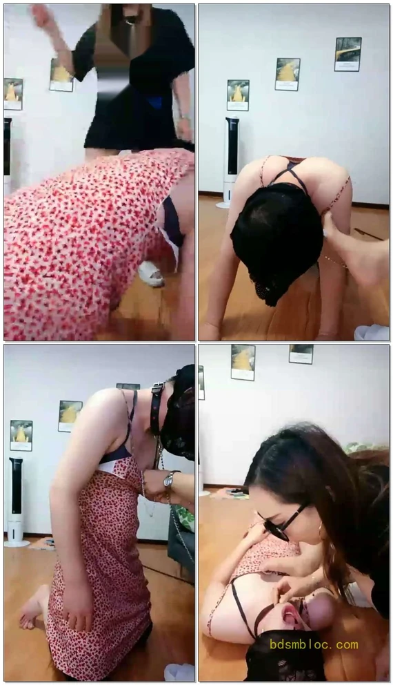 【平凡S】调教小骚狗鞭打，滴蜡，耳光