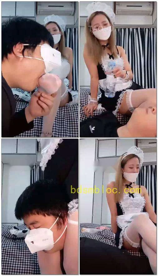 【重庆柠檬s】女仆装喂狗喝圣水
