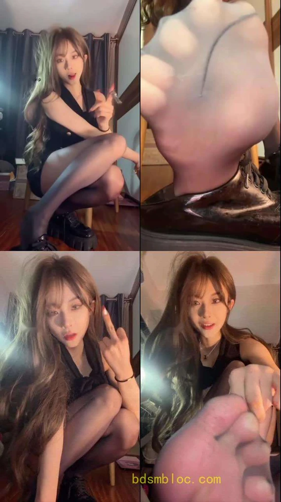 【不知名美女】超级脚汗臭黑丝榨