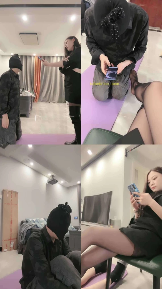 【三娘】老狗求虐脏长靴踩虐/鞭打耳光踢踹/吐口水赏赐圣水恋足舔
