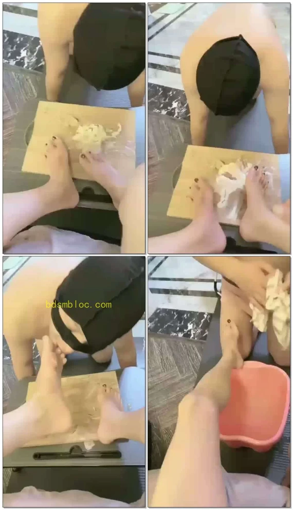 【蜜桃儿S】踩食冰淇淋