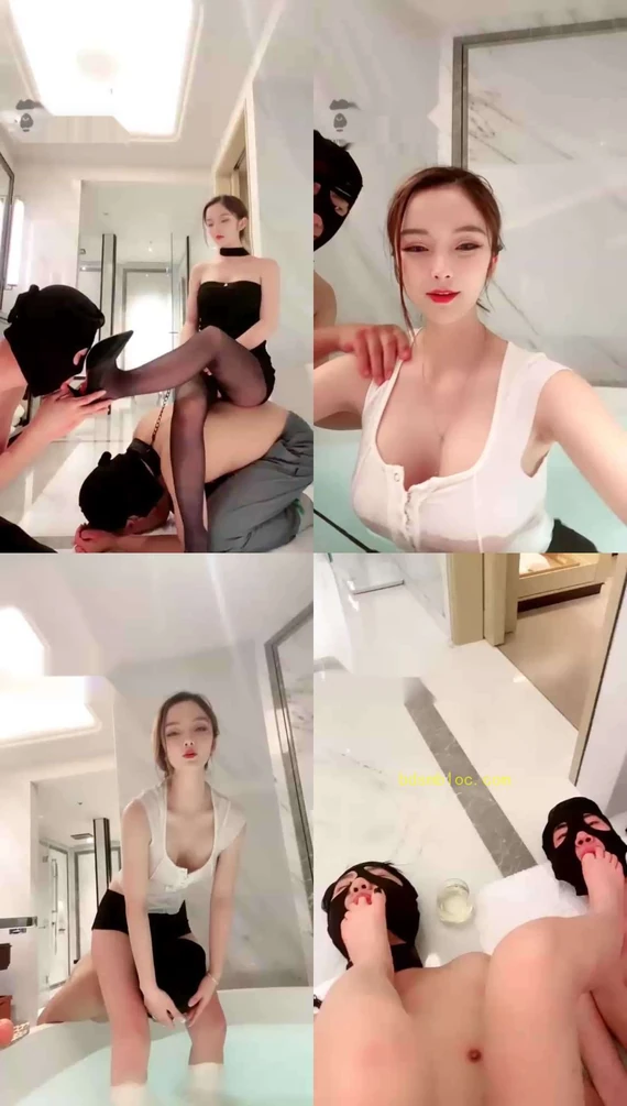 【一诺大小姐】奴隶的生活，圣水挑战，浴缸诱惑