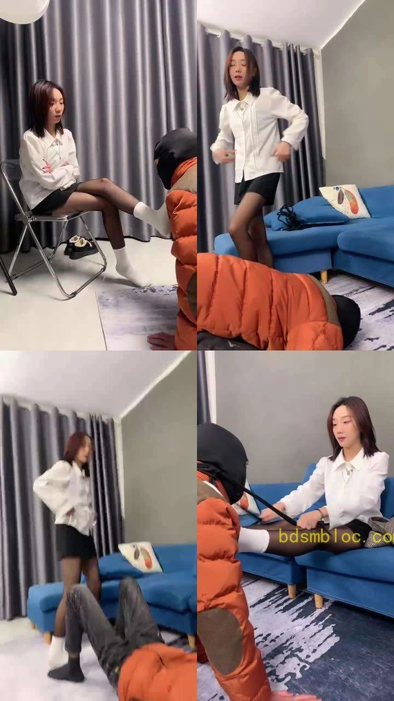 【术术】白袜+黑丝素人辱狗