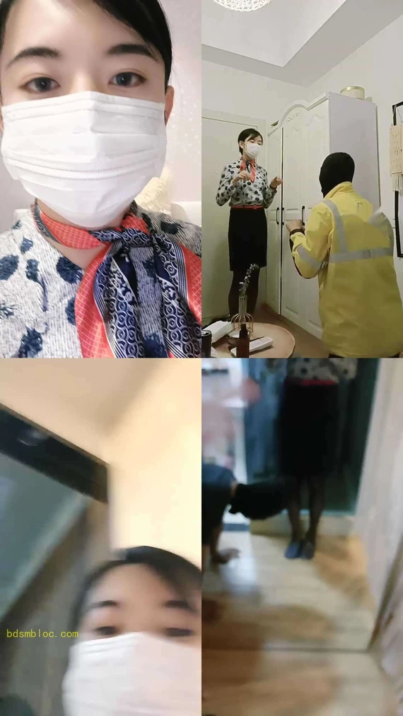 【米小唐】空姐回家调圈养奴