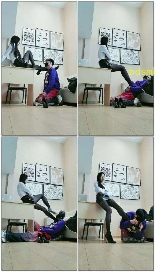 【皮皮SS】上司与员工，窒息头套故意控制