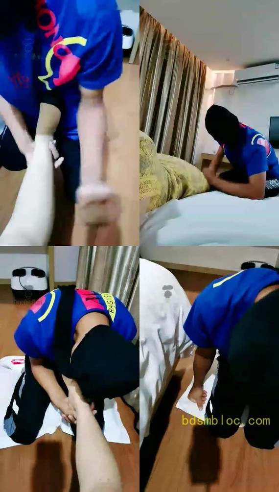 【QueenS】按摩舔脚脚耳光圣水