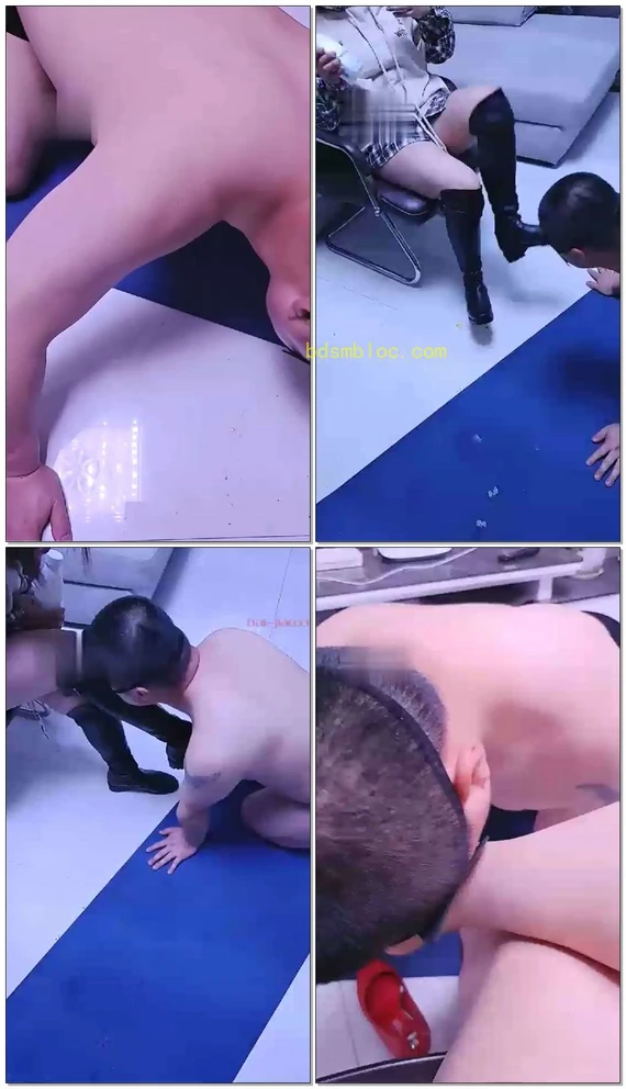 【伍月】鞋底喂食,舔鞋底,口水,舔脚
