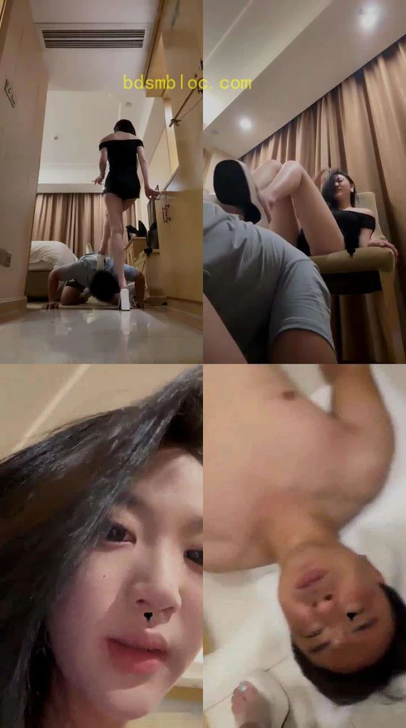 【车模伊】调教脚奴清洁马桶