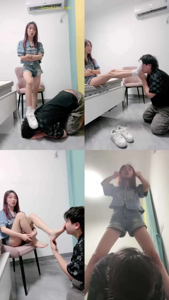 【术术】原味白袜惩罚偷懒狗