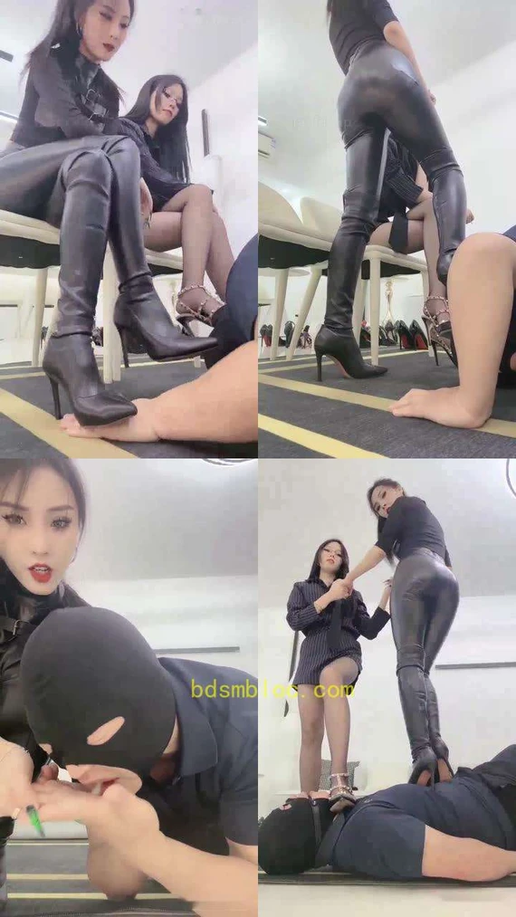 【萱萱】调教双女主任意虐