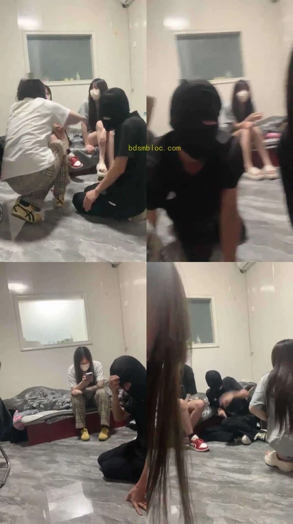 【素人也能很暴力】三女生 暴力调教