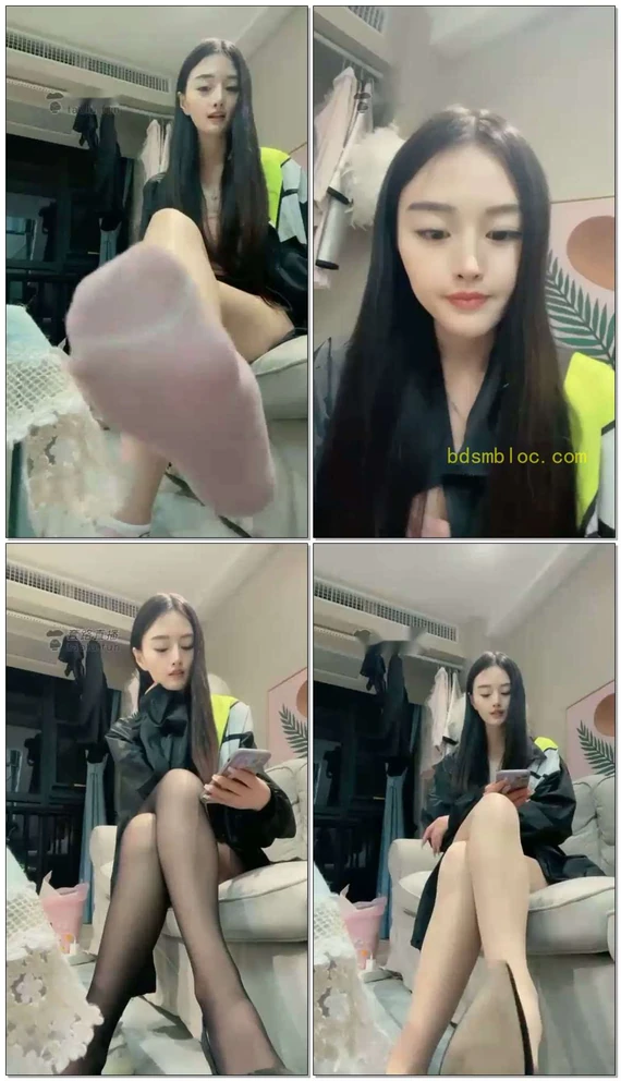 【仙女殿下】第一视角红绿灯三次，黑丝棉袜肉丝小白鞋高跟鞋
