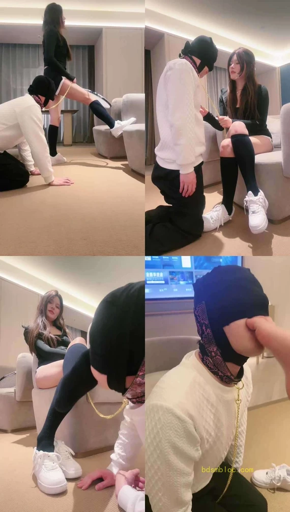 【琪琪大人】小白鞋长筒袜-女神S-沉浸式舔jio/踩踏转胯
