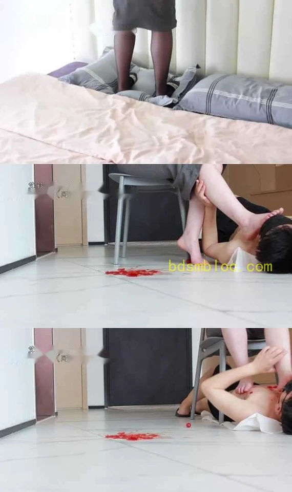 【黑丝诱惑】【晓俞】素人篇：大二学生晓俞脏鞋踩床踩食物喂奴