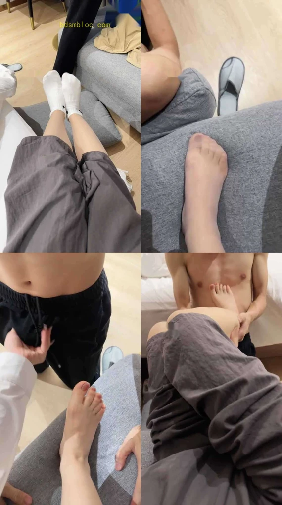 【绵绵】白袜肉丝捂臭脚玩虐