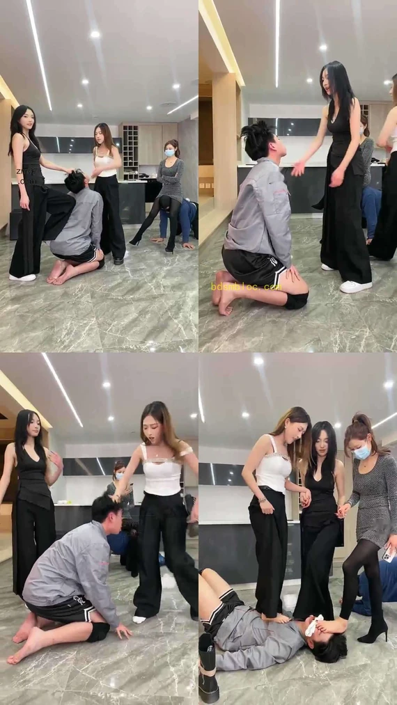 【麋鹿银儿】三女主 丝足调教的天花板
