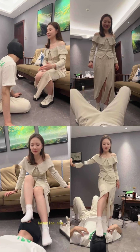 【狗哥】羞涩女神白皮鞋白袜气味辱