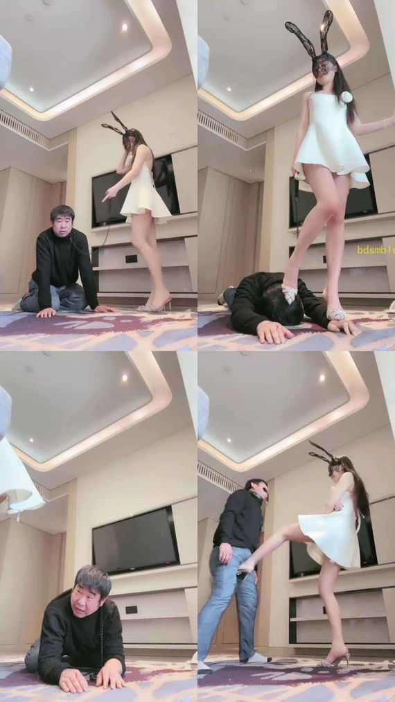 【月影儿】富家小姐家奴考核-高跟踹头踢裆/踩踏骑马