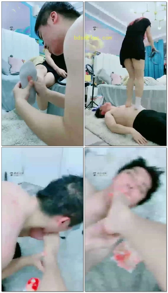 【猫熙S】蛋糕脚喂食，舔靴子，舔棉袜