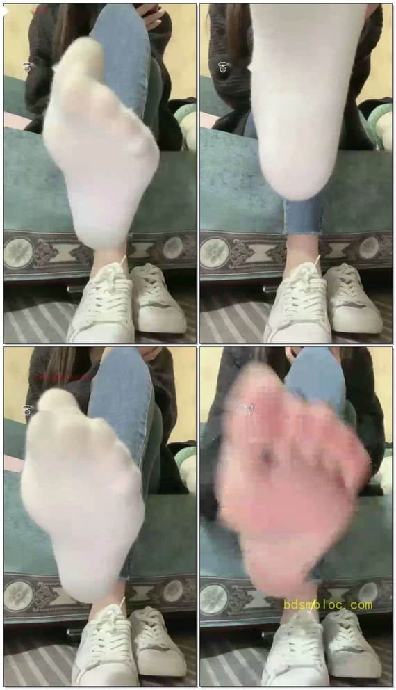 【安主s】第一视角臭棉袜脚底来闻闻