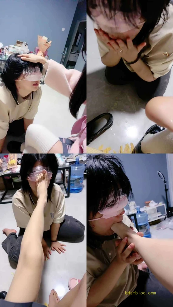 【奶味小仙女】JK萝莉主-裸足蹂躏/中指鄙视/深喉/喂口水/踩踏