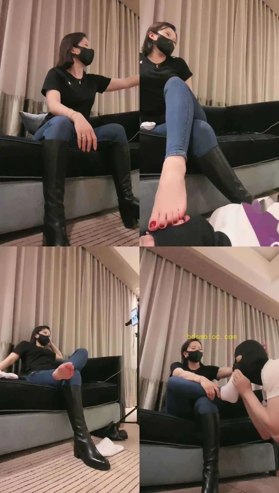 【冷颜女王】骑士靴 白棉袜