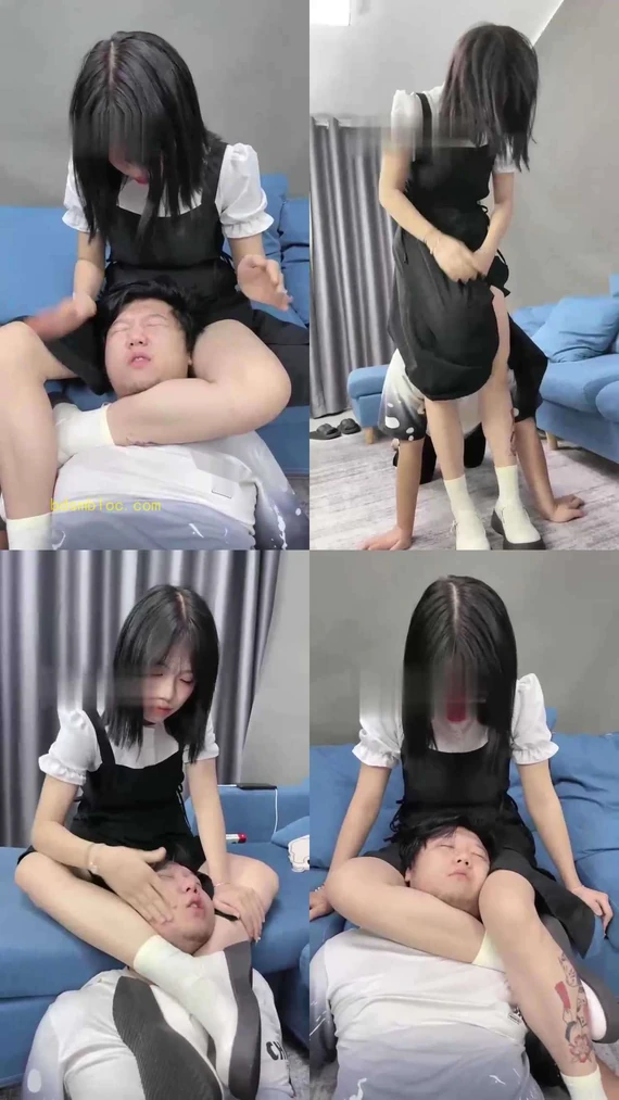 【茜茜S】萝莉主腿绞窒息【完整版】