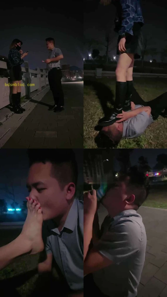 【莫妮卡】户外调教跟踪狂虐成狗【双视角版】