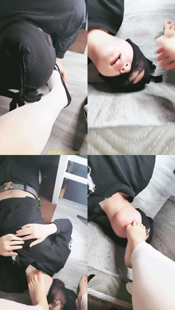 【玉美人】白丝鞋底恋足舔