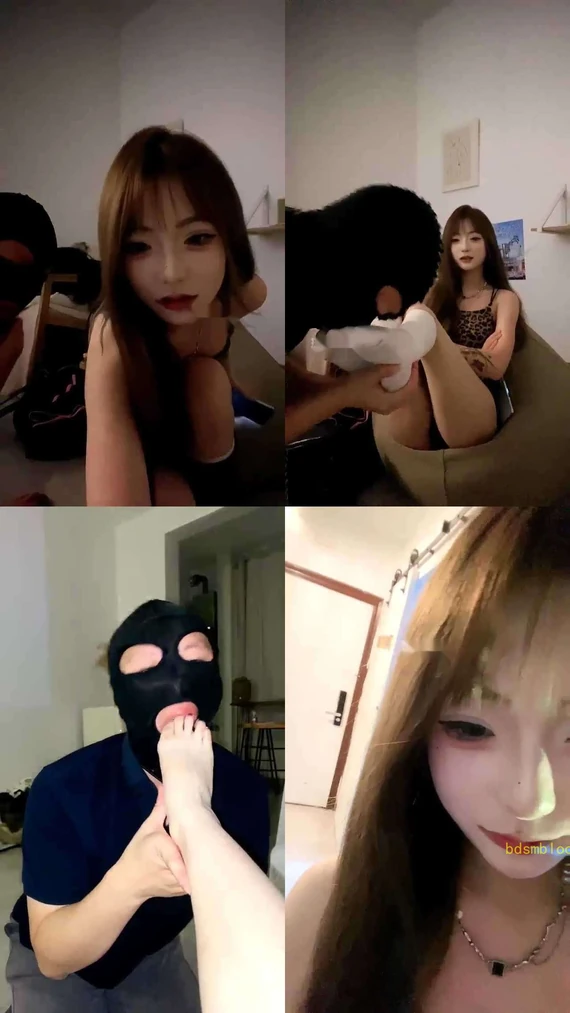 【果儿小主】长靴调教 脏靴底清理 舔舐白丝猛吸除臭裸足舔脚深喉全体重踩踏口水多多喂食