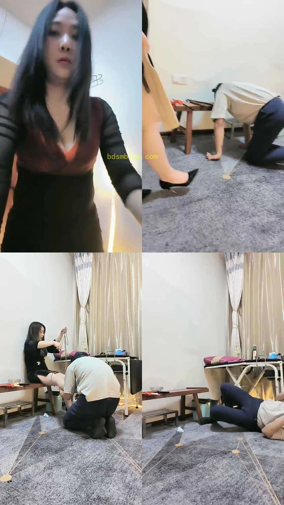 【霜凝】双女王捆绑圈养狗奴