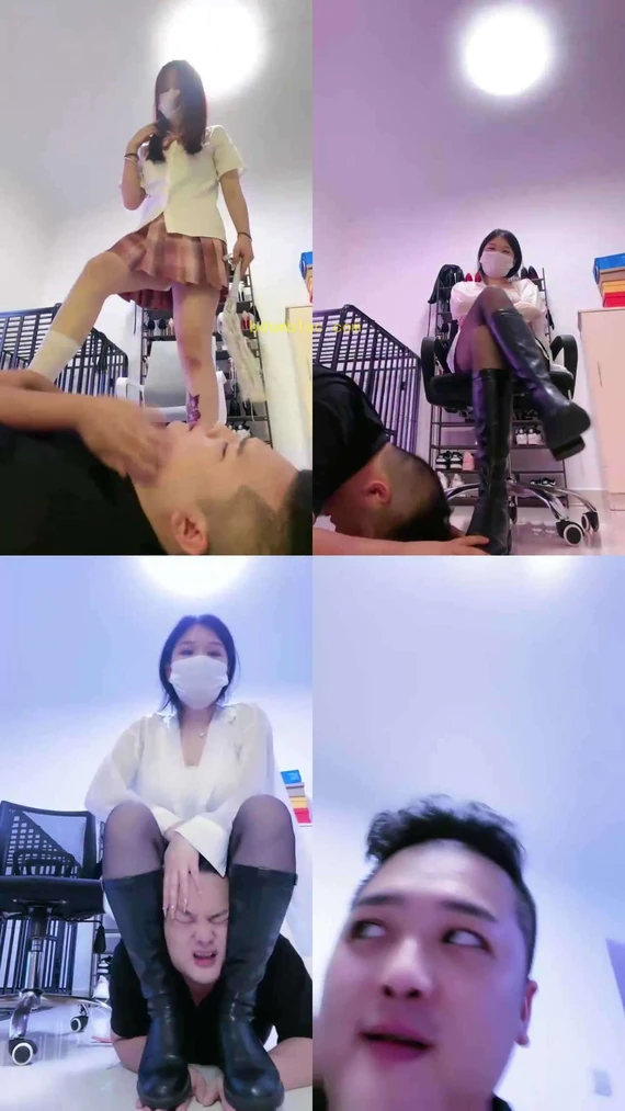 【甜心教主】和小姨初尝试-骑马/舔脏鞋/耳光/踩/【双视角版】