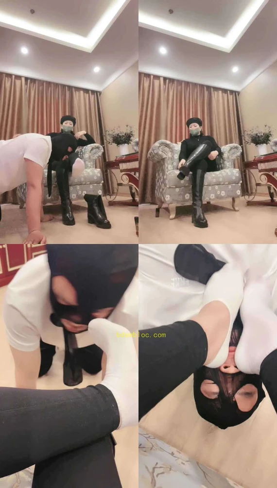 【冷颜】原味白棉袜/船袜-气味羞辱控制