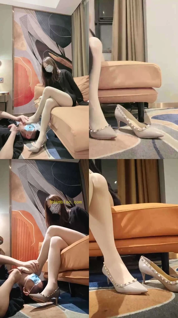 【梵高】素人高跟鞋原味肉丝狂舔【双视角版】