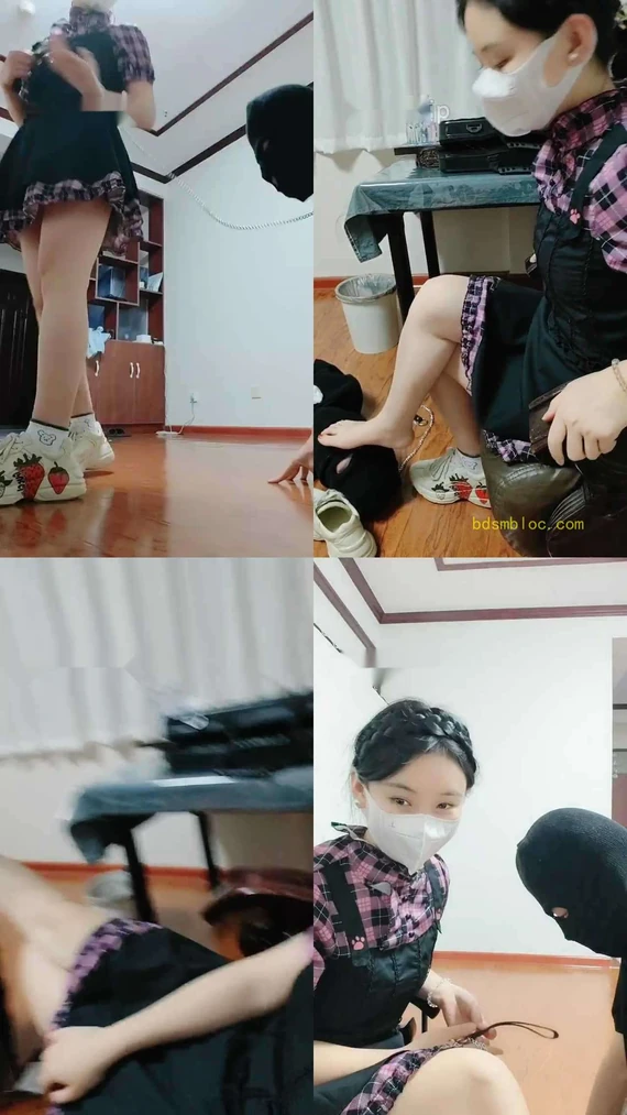 【申小悦】老爹鞋白棉袜-转胯骑马爬行/闻原味袜/耳光抽