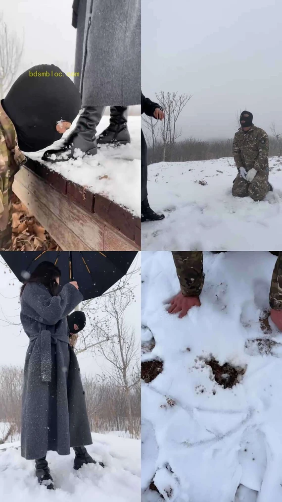【辣姐】冰天雪地公开处刑惩罚狗