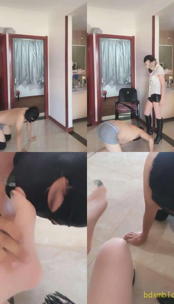 【高傲女S】西瓜圣水原味踩食物狗舌头当抹布玩