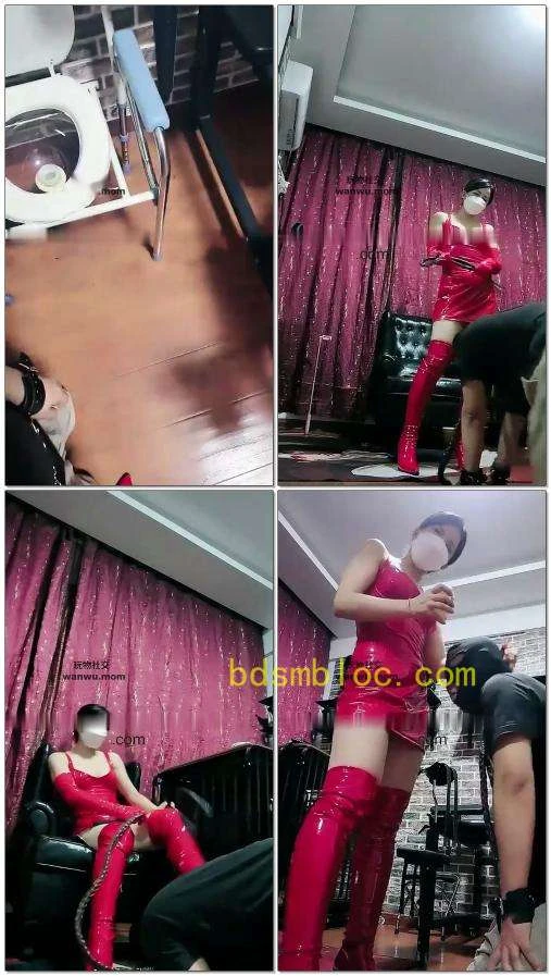 【冷颜】带邻居来我的调教室