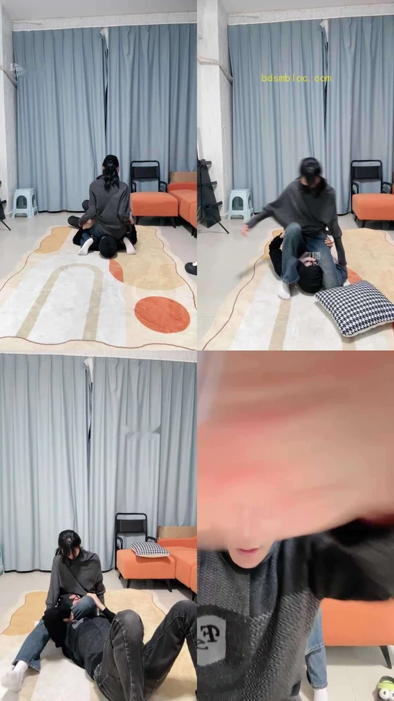【猴歌】07女大紧身牛仔裤调教