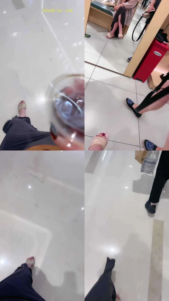 【三三】带抖M男友逛街调教