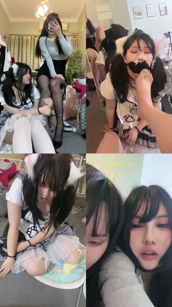 【绿子】开发素人闺蜜做狗-黑丝脚喂食酸奶/吃臭袜【完整版】