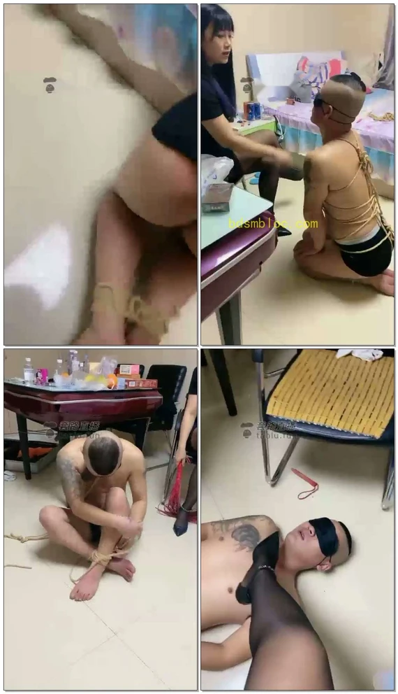 【壹壹S&amp;冰雨】双s虐狗，捆起来舔脚滴蜡鞭打耳光