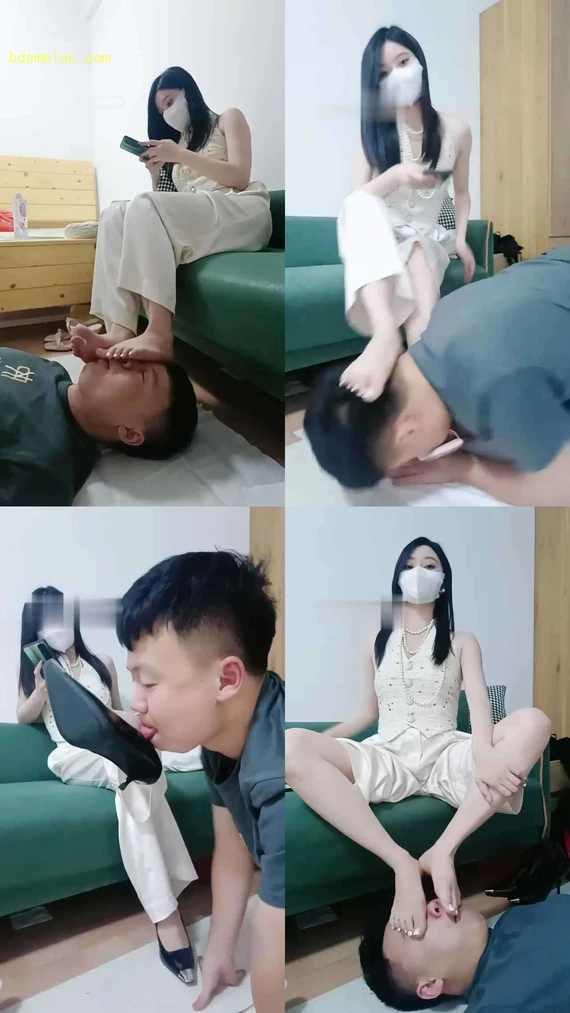 【御神】脚耳光/裸足恋足舔/骑狗背
