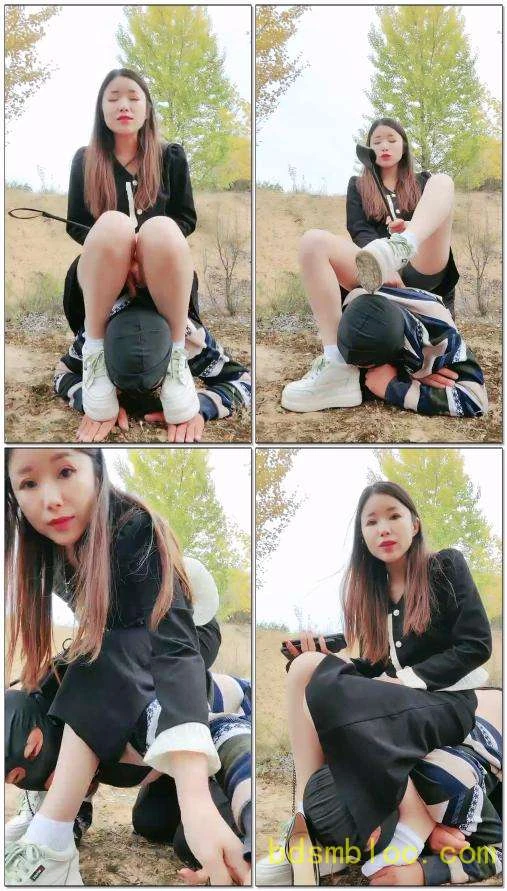 【女s榆林默主】户外带狗调教