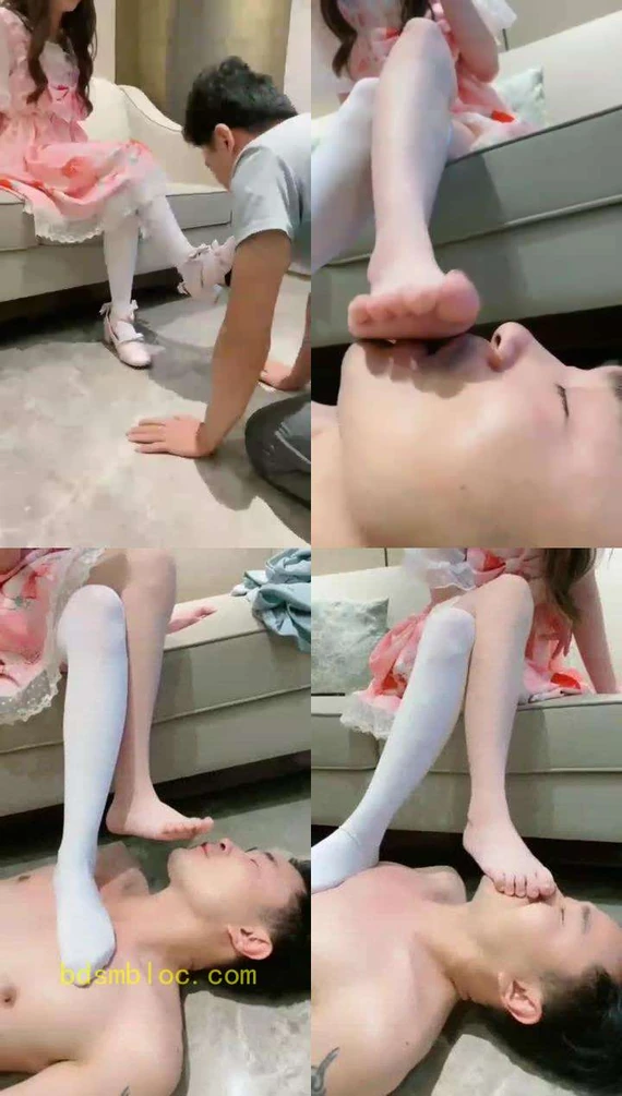 【上海樱桃小主】 极致羞辱 樱桃脚下的贱狗